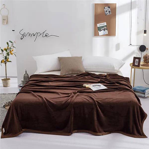 style22 Однотонные цветные одеяла модные Одеяла Твин Полный Королева Король одеяла мягкие пледы фланелевые одеяла на кровать/автомобиль/диван серый Европа ковры - Цвет: style22