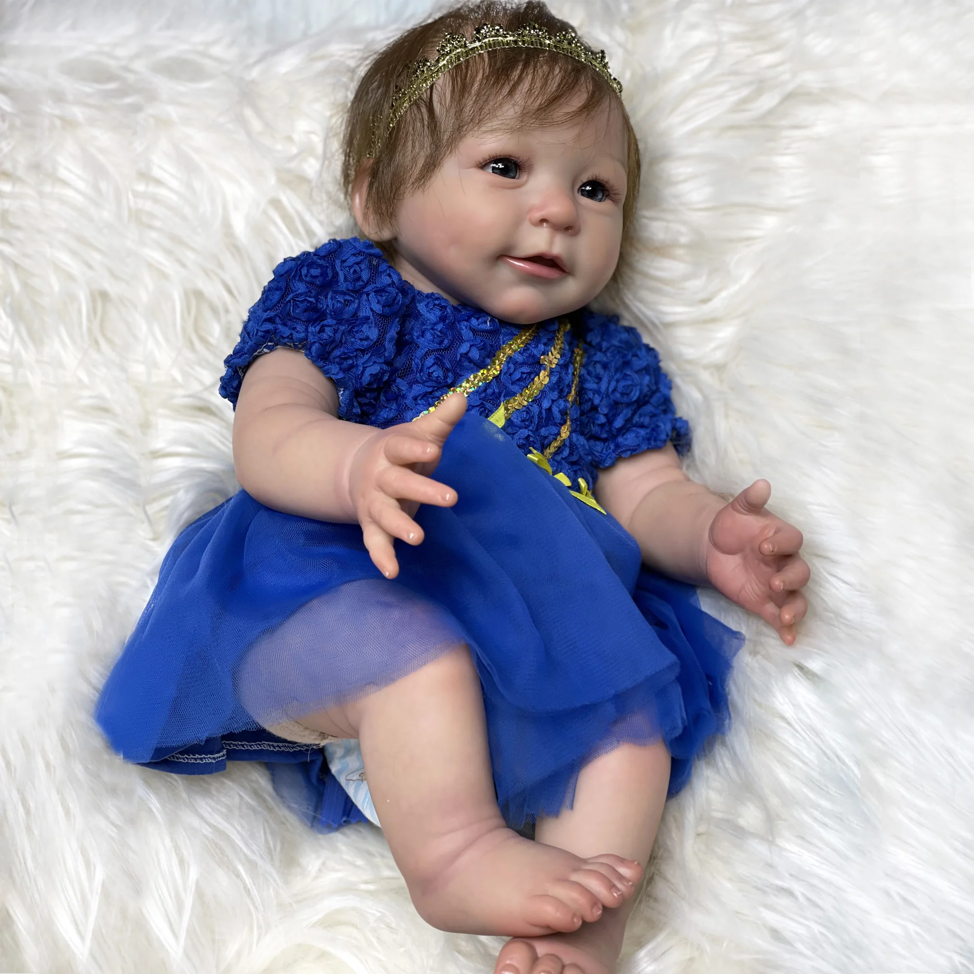 Кукла реборн Лиза Реалистичная 55 см