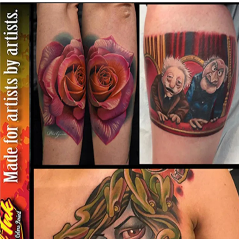 1 шт. 30 мл разноцветные чернила для татуировок пигментные краски красоты макияжа