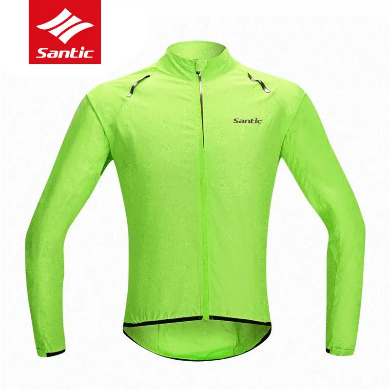 

Santic Мужская быстросохнущая велосипедная Джерси с длинным рукавом, дышащая MTB дорожный велосипед, ветрозащитная ветровка, велосипедная одежда M5C07015V