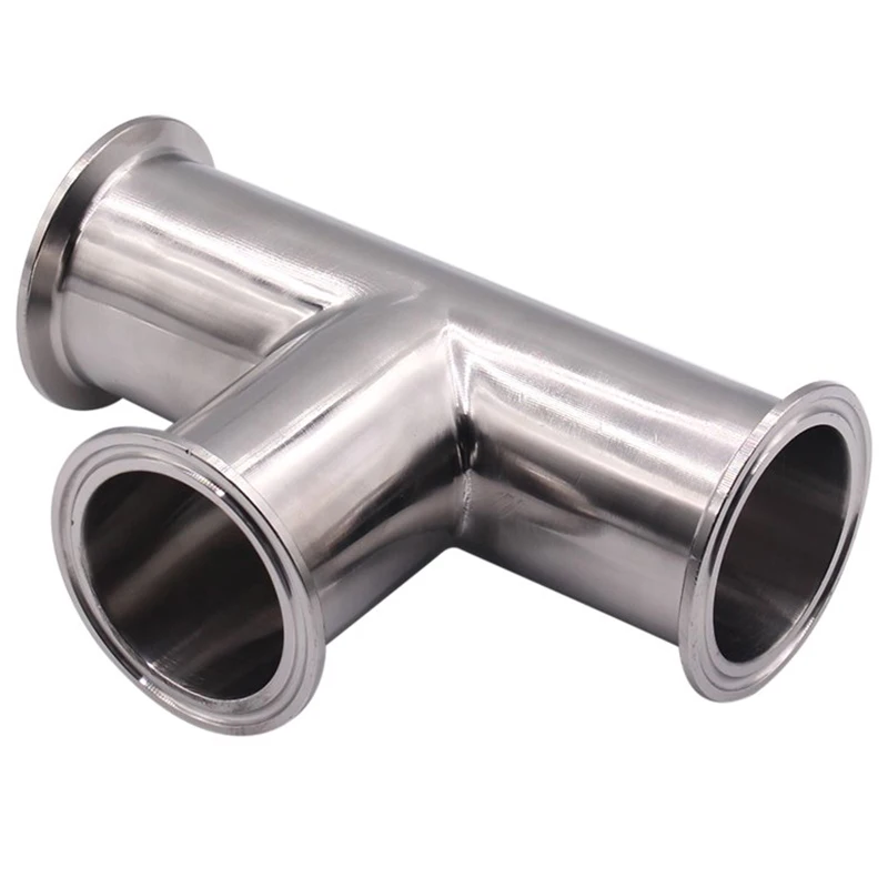 51 мм 2-дюймовый 3-ходовой тройник из нержавеющей стали 304 санитарный тройной зажим