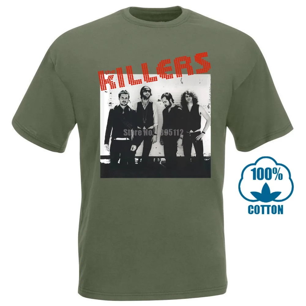 The Killers футболка винтажная Ретро графическая Мужская футболка Инди панк Рок Музыкальная Группа Мужская футболка Мода - Цвет: Армейский зеленый