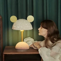 modern iron table lamp home decor cartoon table lamps for the bedroom bedside study hotel living childrens room desk light lamp