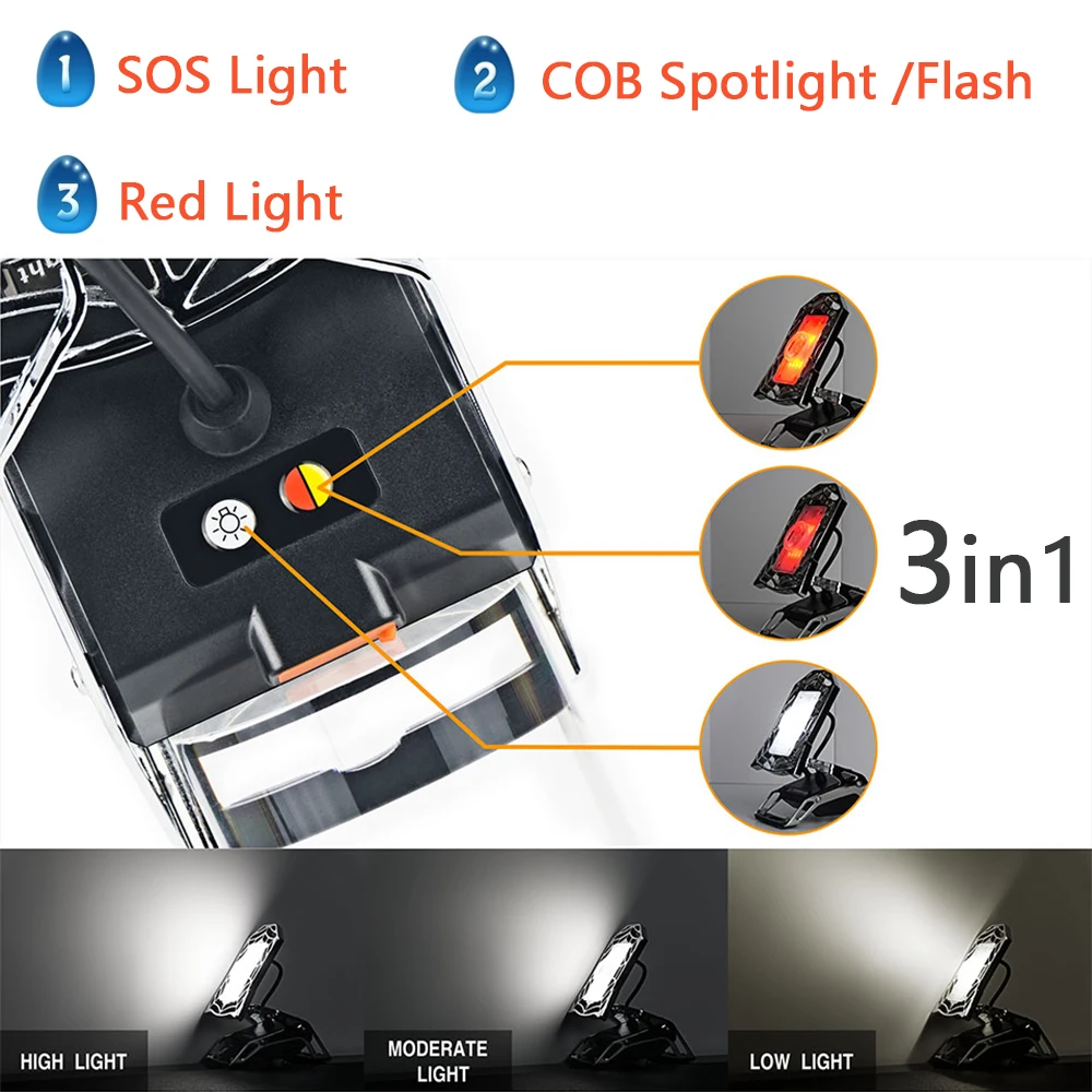 3в1 светодиодный аварийный светильник для автомобиля красный сигнальный s SOS USB