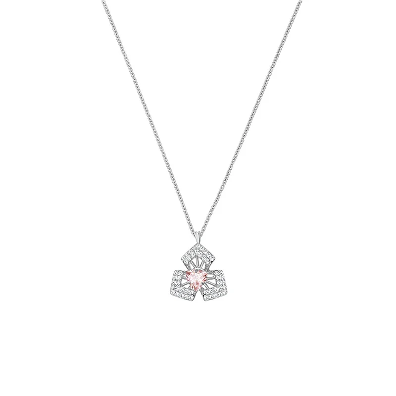 

SWA Exquisite LINDA Pendant Vibrant Orchid Necklace Elegant Simple Ladies Jewelry Send Girlfriend Anniversary Gift