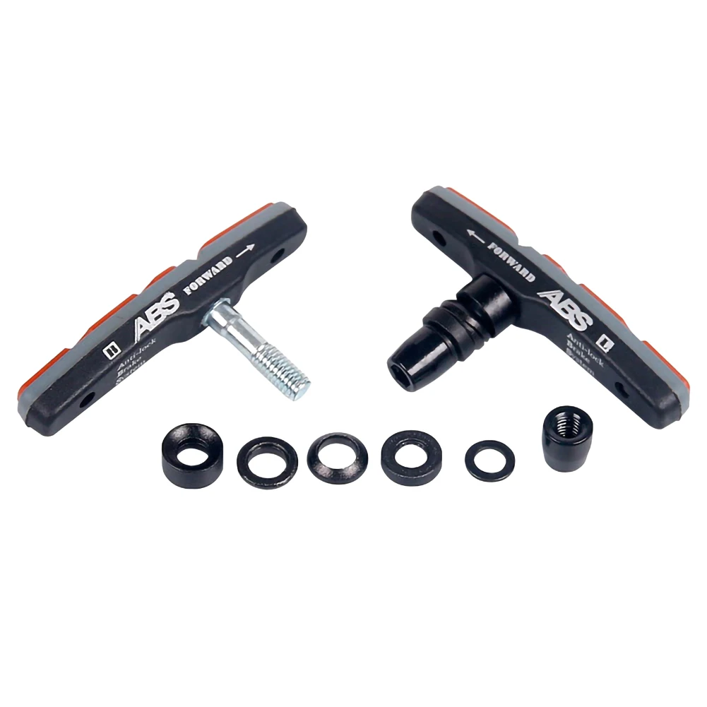 2 шт. велосипедные горные тормозные v образные колодки с грязевым желобом