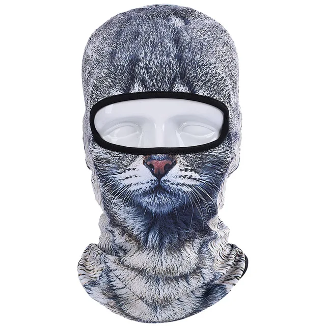 Балаклава мотоциклетная маска для лица 3D животное кошка шапки для собак шлем ветрозащитный дышащий страйкбол Пейнтбол сноуборд Велоспорт лыжный - Цвет: 09
