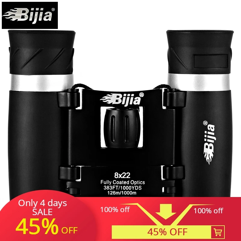 BIJIA 8x22 Высокое качество HD легкий телескоп открытый портативный бинокль jumelles