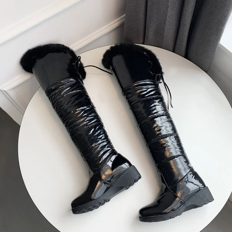 Новинка Лидер продаж Зимние сапоги Женские теплые модные зимние на меху