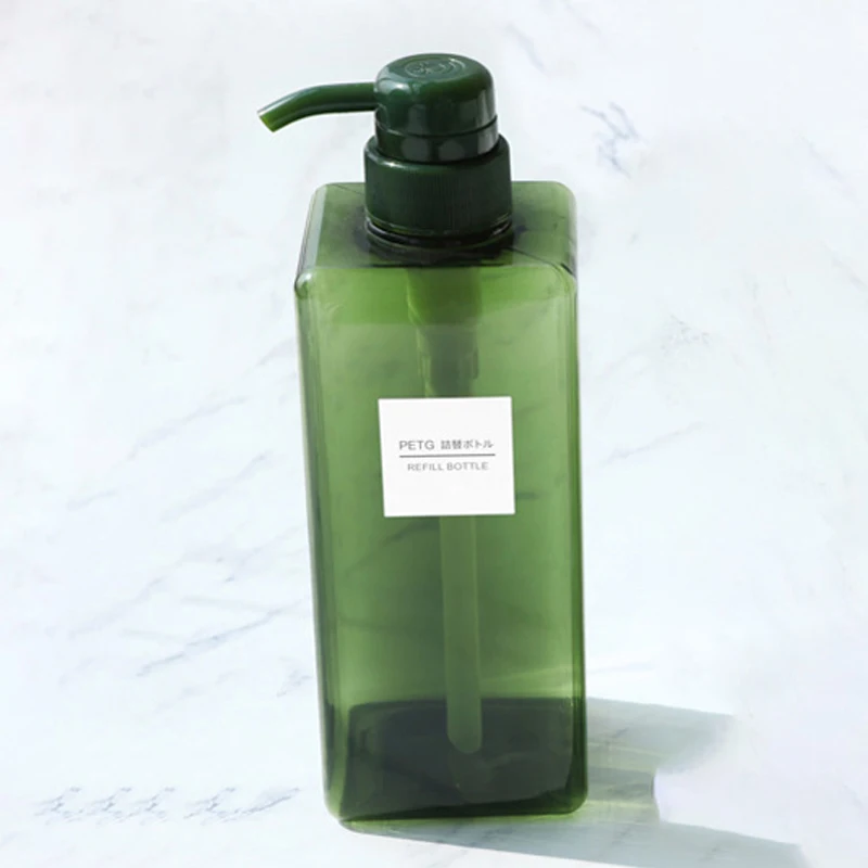 650ml Refillable Lotion Bottle Bathroom Kitchen Kit Shower Shampoo Pressure pump Liquid Bottles Travel use