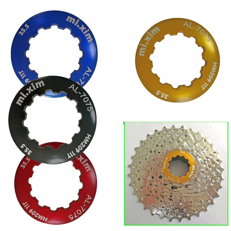 Алюминиевый сплав MTB зубчатый замок Кольцо велосипедный 11T кассета крышка