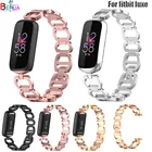 Модный ремешок для часов, ремешок из нержавеющей стали для Fitbit luxe, оригинальный ремешок для часов, умный Браслет, металлический сменный Браслет, аксессуары