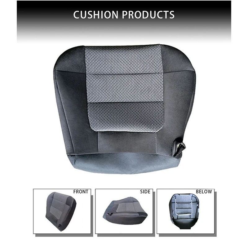 

for 2001 2002 2003 Ford F150 XLT Super-Crew -Passenger Side Bottom Cloth Seat Cover Gray