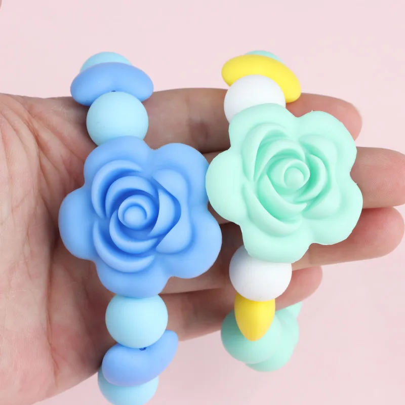 

2 шт., жевательный сенсорный браслет для мальчиков и девочек