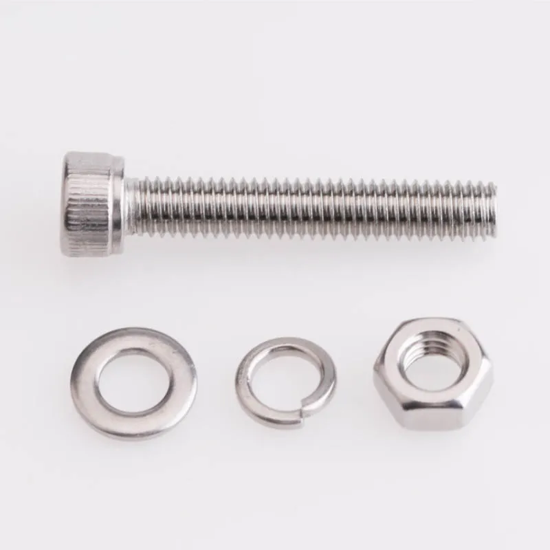 M2M2.5M3 нержавеющая сталь 304 с полукруглой головкой шестигранный болт гайка