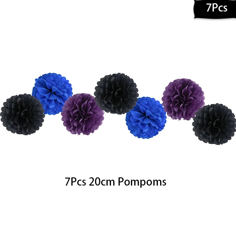 pompom flowers WEIGAO космические вечерние космонавты и ракеты корабль тема фольгированные шары Галактика/Солнечная система вечерние праздничные принадлежности для мальчиков на день рождения - Цвет: pompom flowers