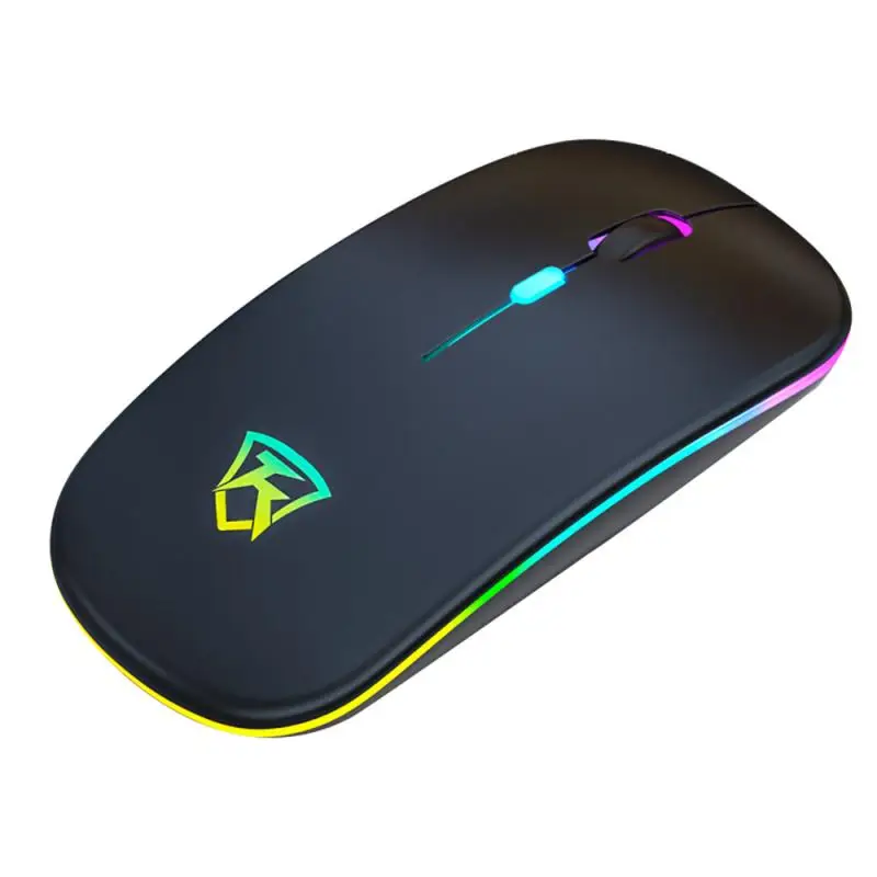 

Wireless Optical Mouse RGB Bluetooth Computer Mouses Ergonomic Silent Mause Rechargeable Luminous Mice Work For Laptop