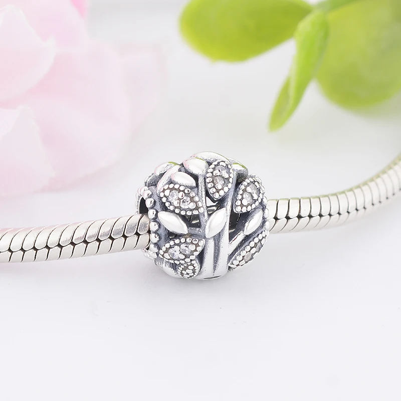 Женский браслет Шарм Древо жизни из серебра 925 пробы|Бусины| |