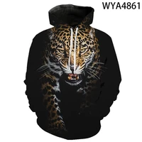 new leopard print 3d print hoodie mens womens childrens fashion pullover long sleeve sweatshirt streetwear sports outerwear