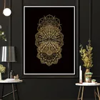 Настенная живопись на холсте буддийский Павлин Слон Золотой узор кружева печать постер для гостиной спальни домашний Декор Украшение