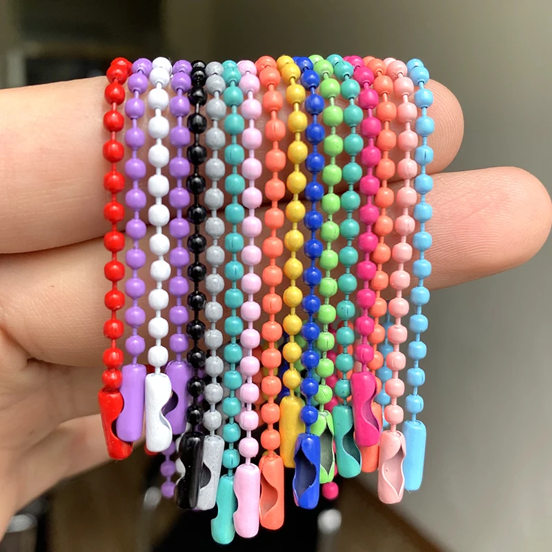 Цепочки с шариками и бусинами для бижутерии 20 шт./лот 2 4 мм подходят