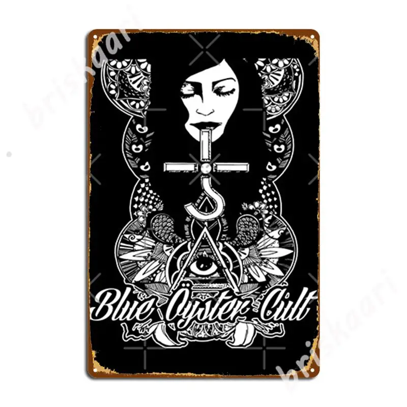 Boc синяя устричная Культовая рок-группа металлические знаки настроить клубный