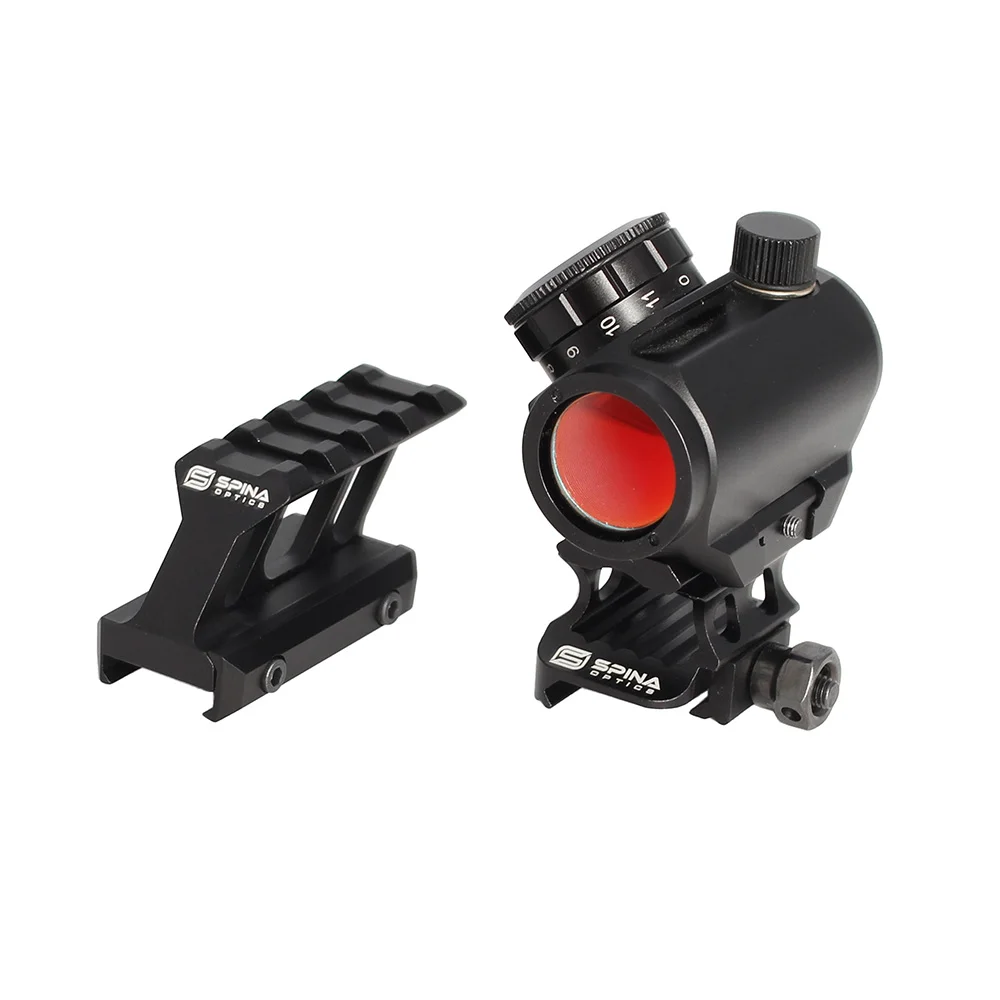Голографический оптический прицел SPINA Optics с красной точкой противоударный