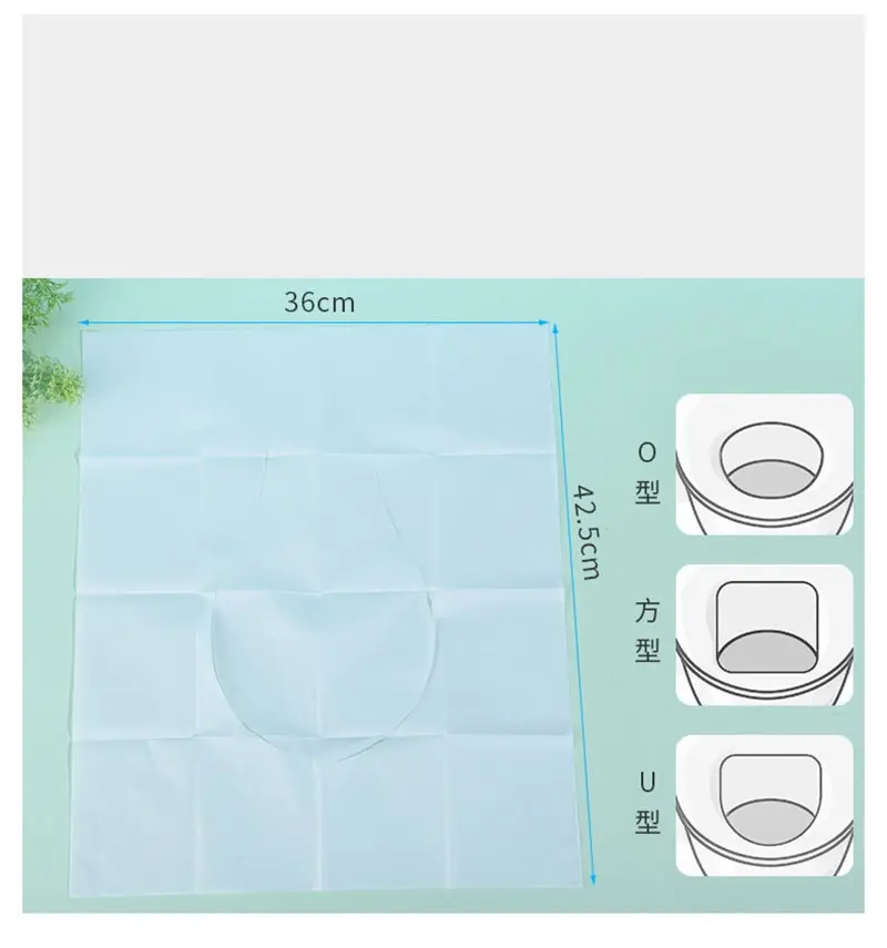 

250PCs Eco-friendly Travel Disposable Toilet Seat Waterproof Cover Cushion Paper Toilet Public Pad Mat Camping Bathroom Supplies