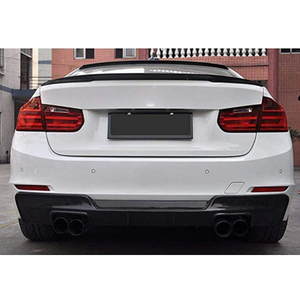 Универсальный автомобильный спойлер для крыла багажника 120 см черная крышка