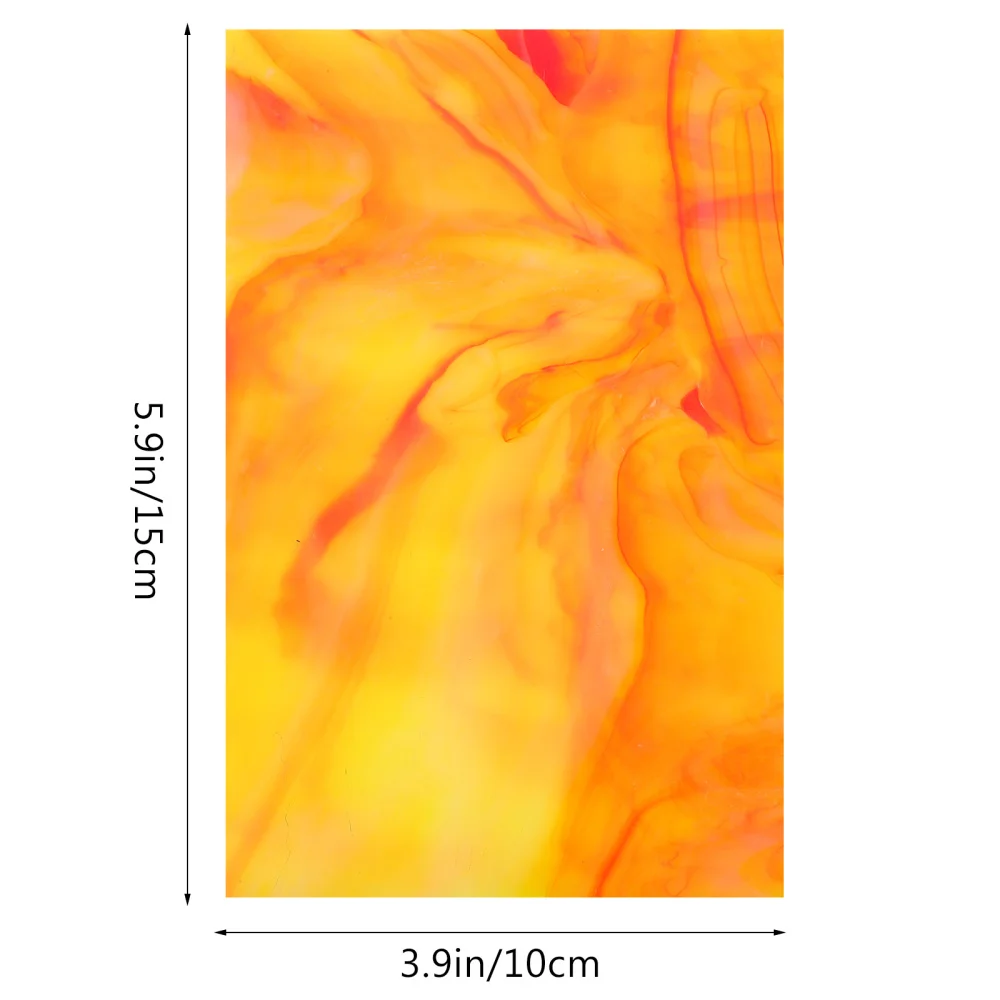 

6Pcs Stained Glass Sheets Cathedral Glass Mosaic Tiles DIY Crafts Accessories