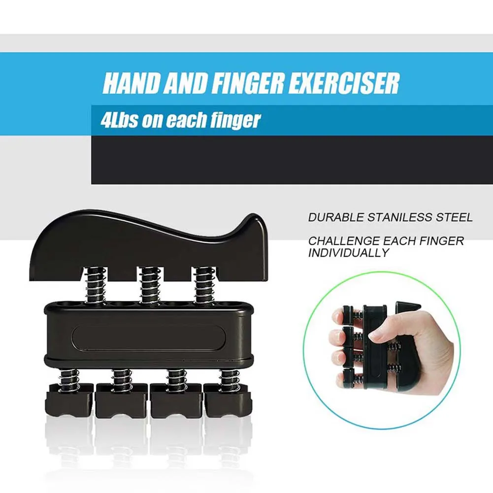 

5Pcs Fitness Adjustable Hand Grip Finger Forearm Strength Muscle Exercise Band