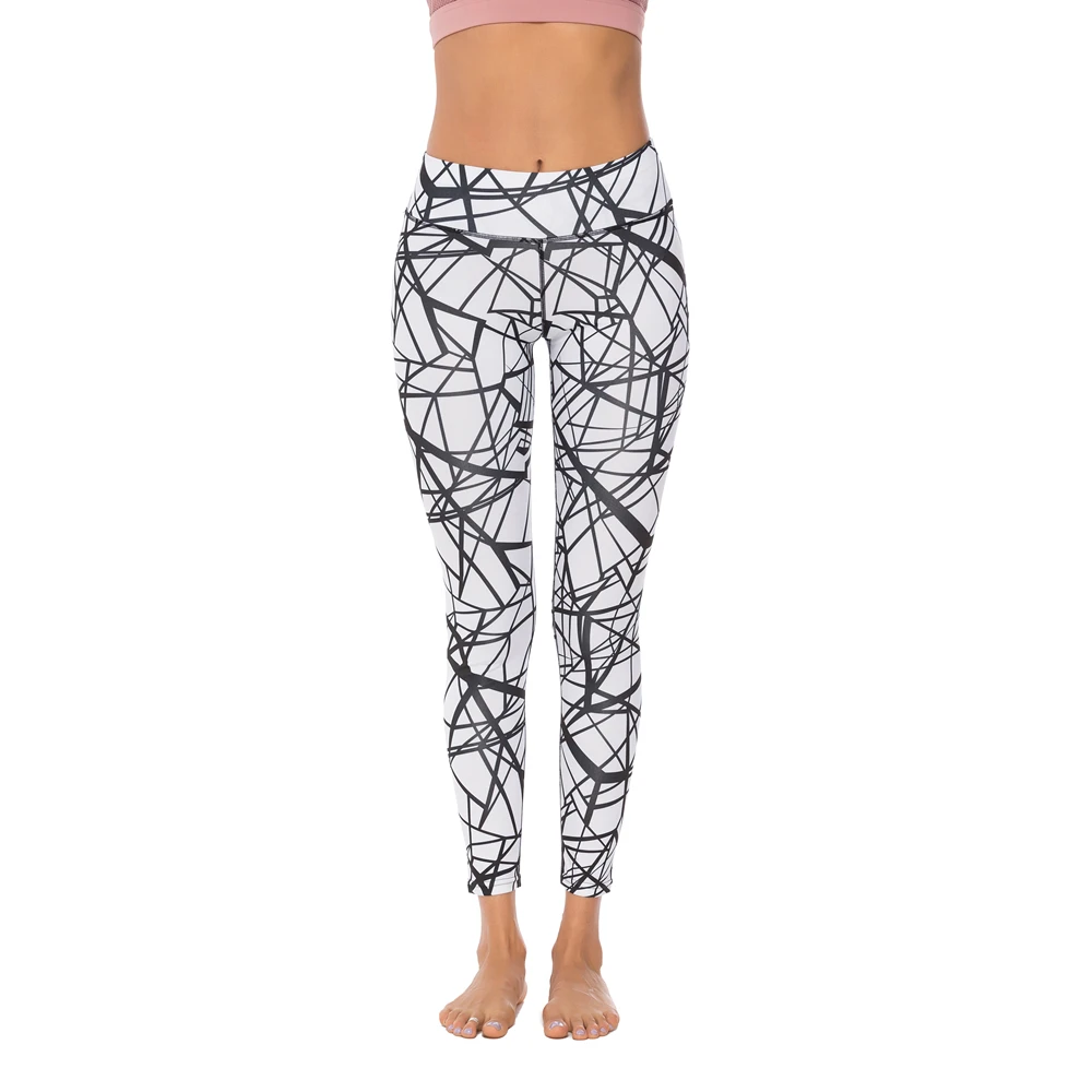 Штаны для йоги с цифровым принтом в виде паука женские спортивные леггинсы