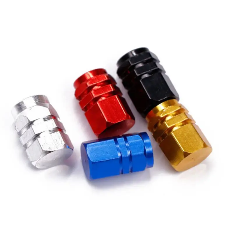 

4 шт. Универсальная крышка клапана автомобильной шины, крышка сердечника из алюминиевого сплава, крышка сердечника шины для автомобиля, мот...