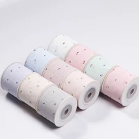 5 yards double sided mini floral printed cotton linen ribbon diy bowknot hair accessories clothing hat bouquet decoration