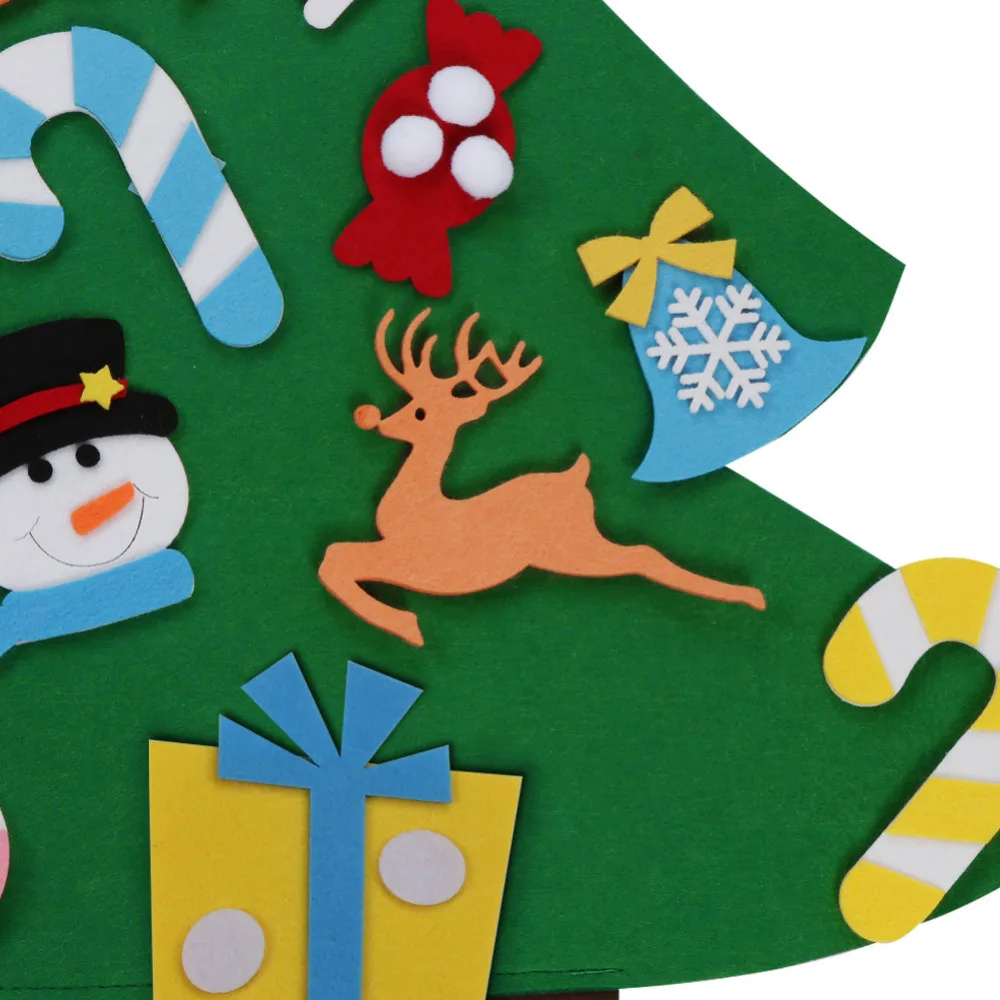 1xKids DIY войлочная Рождественская елка Рождественские подарки для 2019 новогодний