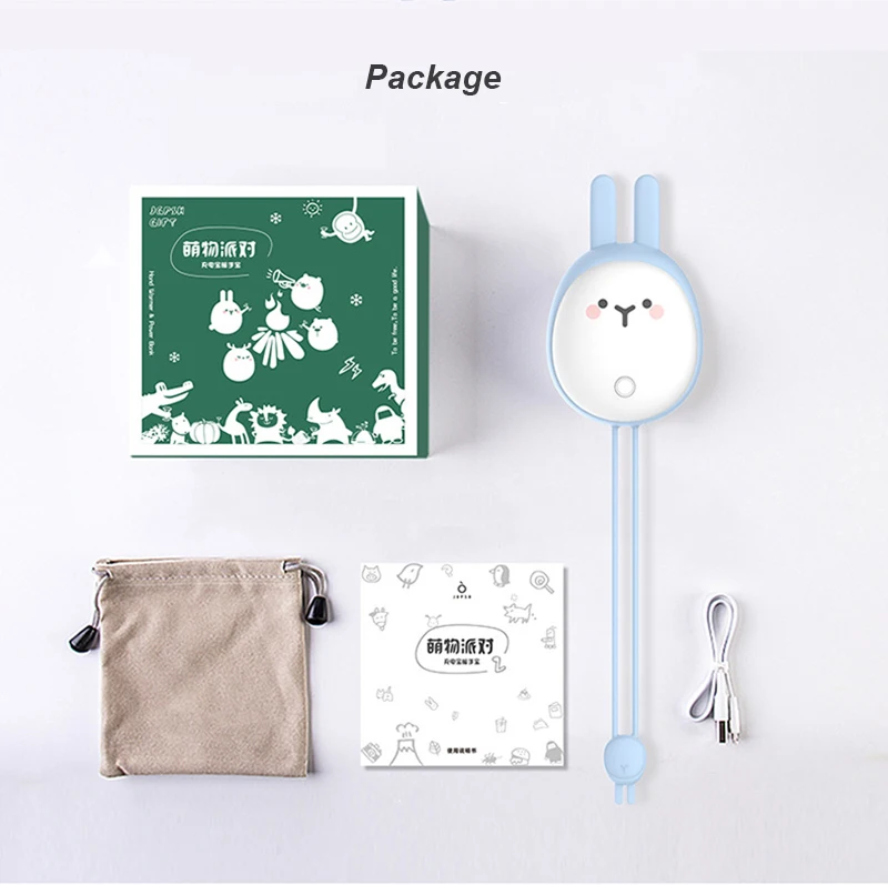 Kbxstart Mini Hand Warmer& Charging Treasure Dual-use Portable Mobile Power USB Charging Creative Explosion-proof Heater