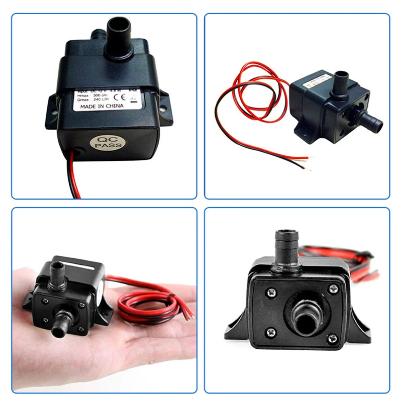 

Micro Submersible And Amphibious DC Motor Pump Ultra-quiet DC 12V 3M 240L/H High Quality Water Pump Electric Brushless Motor