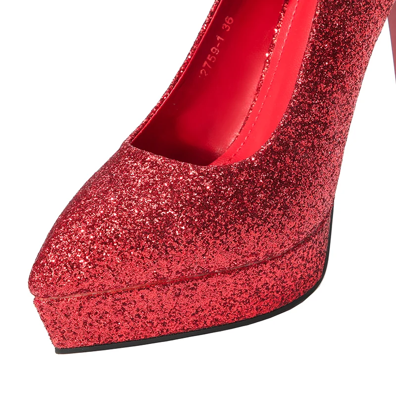 2019 женские блестящие туфли лодочки на очень высоком каблуке 12 5 см Escarpins пикантные