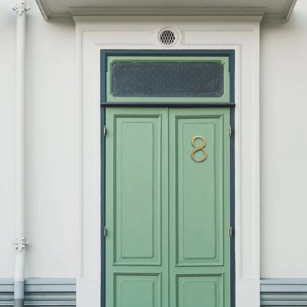

1pc Copper Door Number House Number Mailbox Number Street Address Number