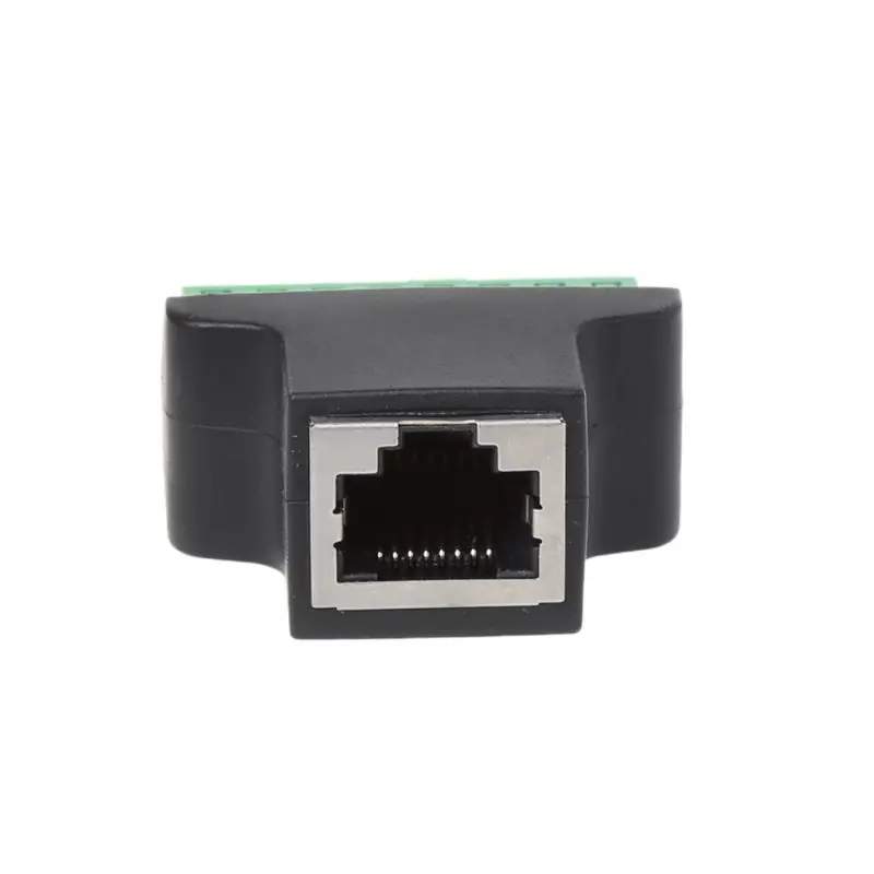 RJ45 гнездо к винтовой клемме 8 Pin разъем Ethernet кабель удлинитель адаптер |