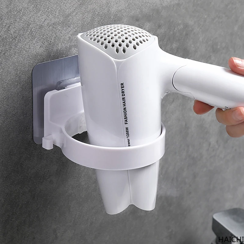 

Hair Dryer Stand Hair Dryer Holder Hairdryes Holder Bathroom Organizer Home Storage Shelf Wall-mounted Rack Box for Hairdryer
