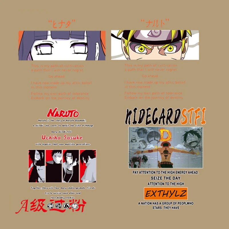 Аниме патч для переноса утюгом с надписями и приложения одежды DIY Футболка