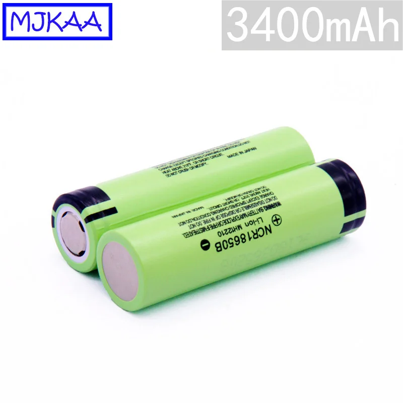 MJKAA 2 шт 18650 3400mAh 3 7 v литиевая NCR18650B Аккумуляторная батарея + зарядное устройство US AU