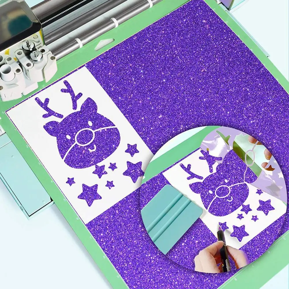 

10Pcs Craft Vinyl Stickers Eco-friendly Self Adhesive Multifunctional Clothes Heat Transfer Vinyl Film for Home