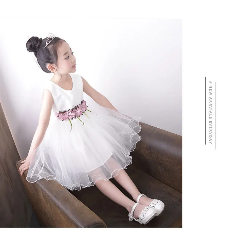 Платья для девочек летнее платье принцессы 2019 года летняя одежда