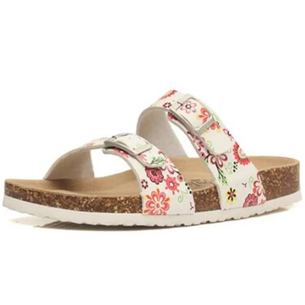 

2022 Модные женские пляжные пробковые шлепанцы, летние Нескользящие сланцы из ЭВА и искусственной кожи с пряжкой для влюбленных, шлепанцы, же...