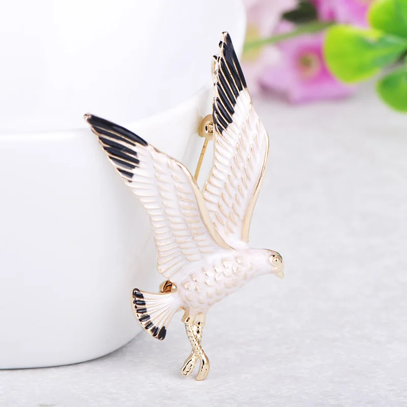 OI яркий Орел Форма Броши эмалью с изображением животного штырь отворотом