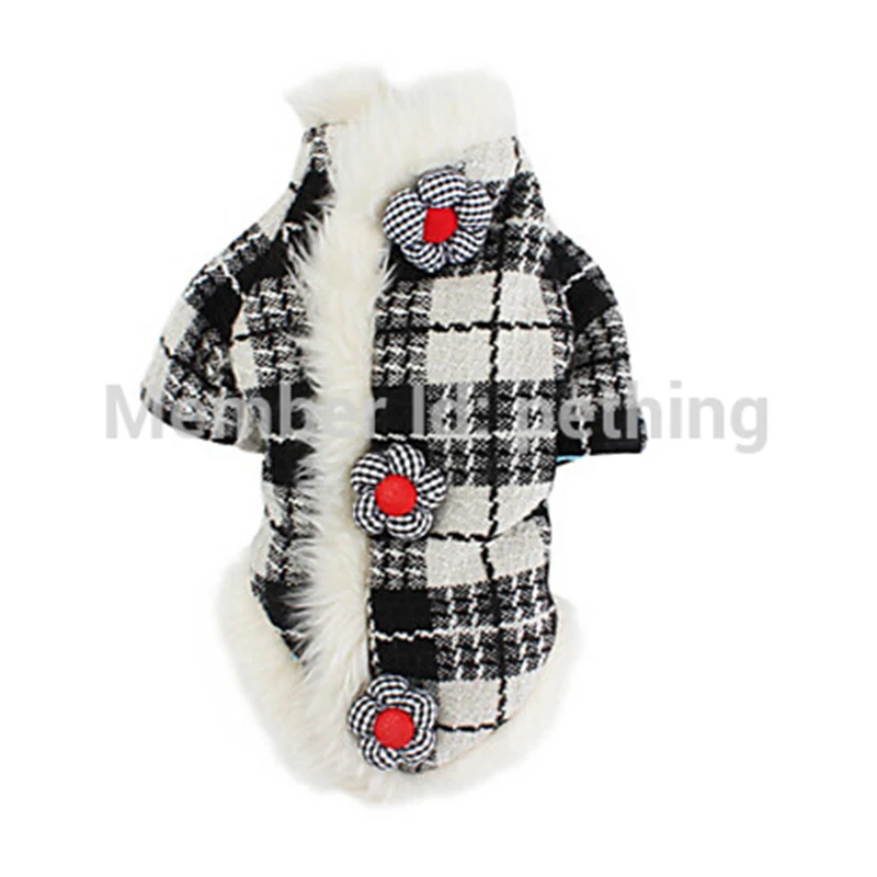 Прекрасный теплый собака зимняя одежда полосы легко носить и снимать Собака