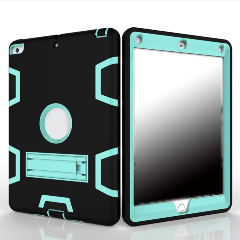 Новый противоударный резиновый чехол с жесткой подставкой для Ipad air /