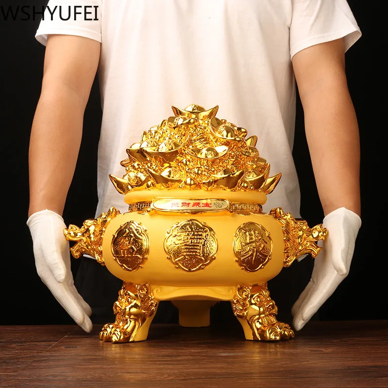1pcs resin cornucopia creative home decoration feng shui crafts ornaments sculpture lucky gifts | Дом и сад